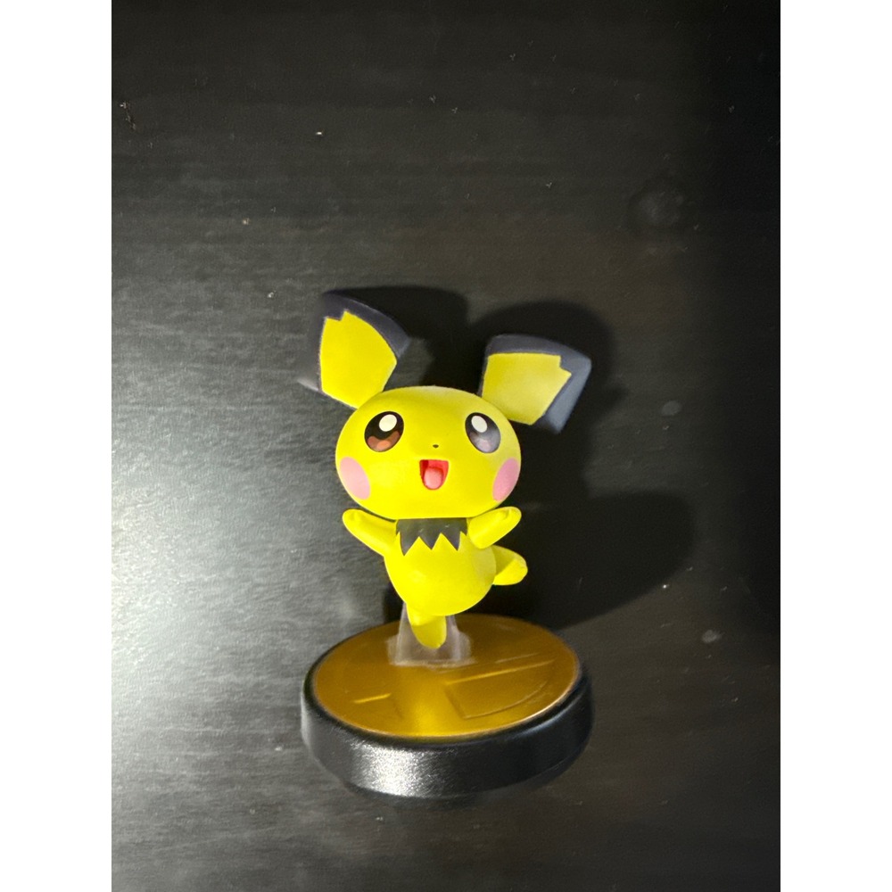 Nintendo Pichu Amiibo Super Smash Bros Series Pokemon Figure out of box
